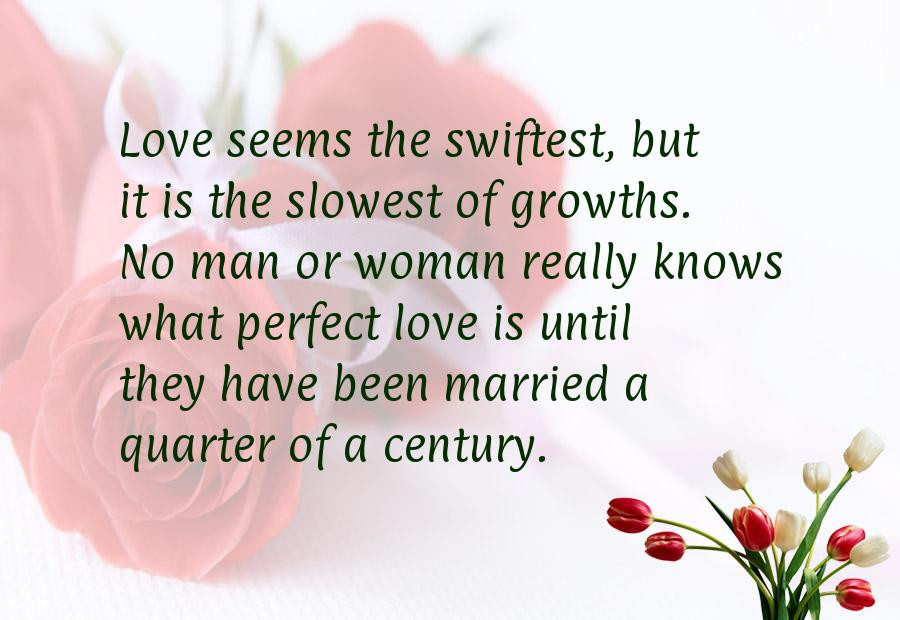 30Th Anniversary Quotes
 25 Year Wedding Anniversary Quotes