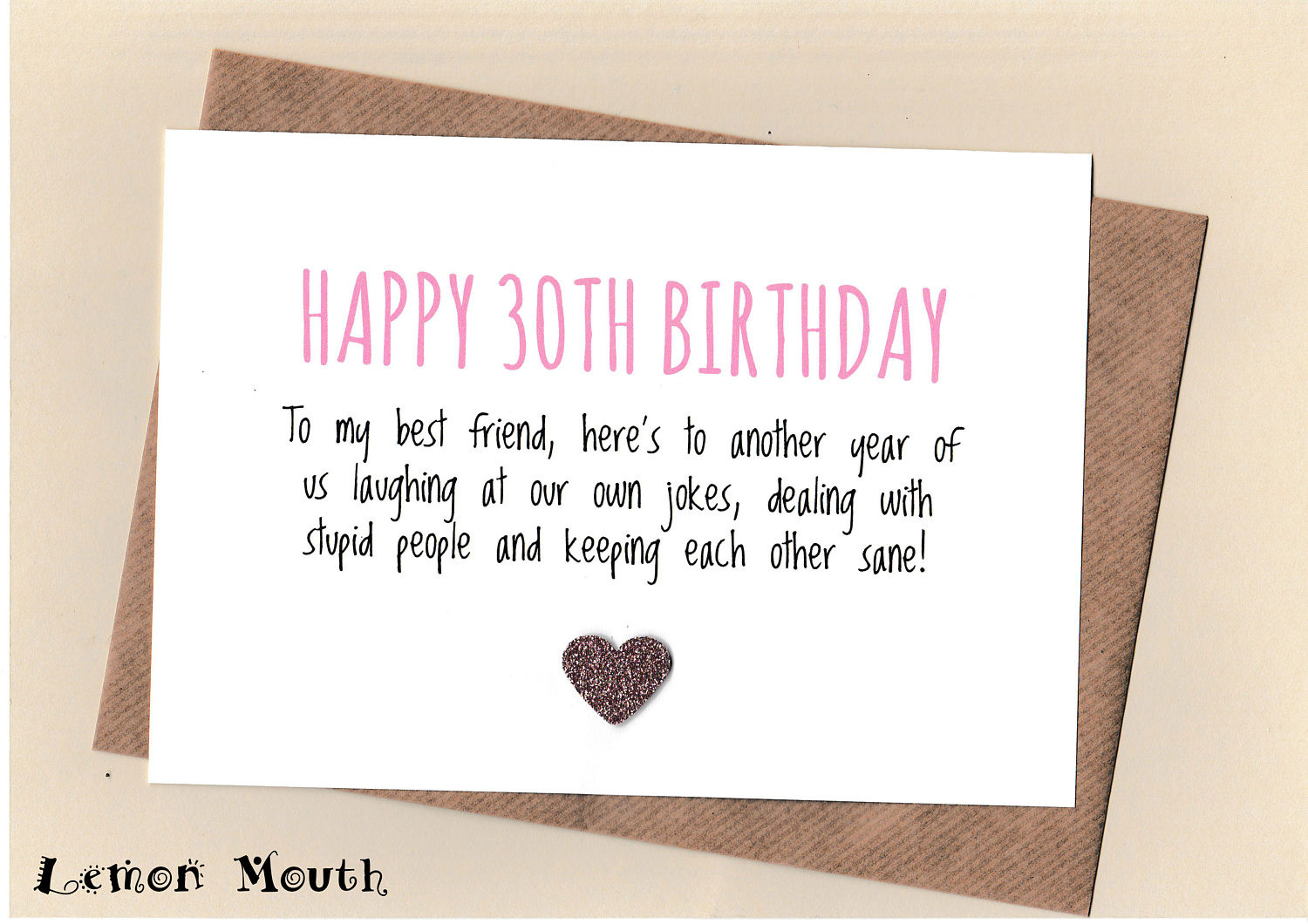 30th Birthday Card Messages
 Funny BEST FRIEND 30th Birthday Card Bestie Love Friends