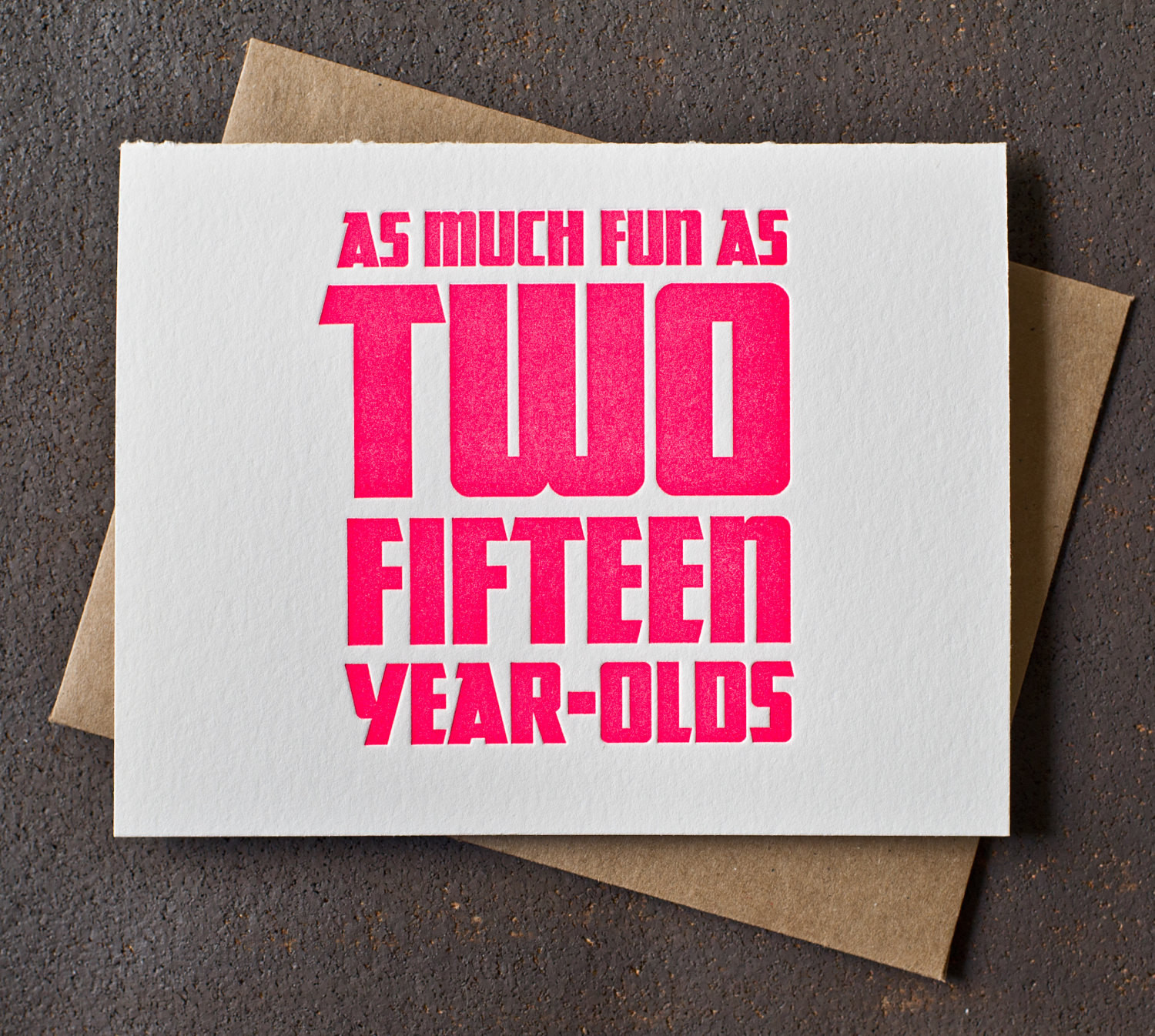 30th Birthday Card Messages
 30th Birthday Card Neon Pink Fun As Two Fifteen Year Olds