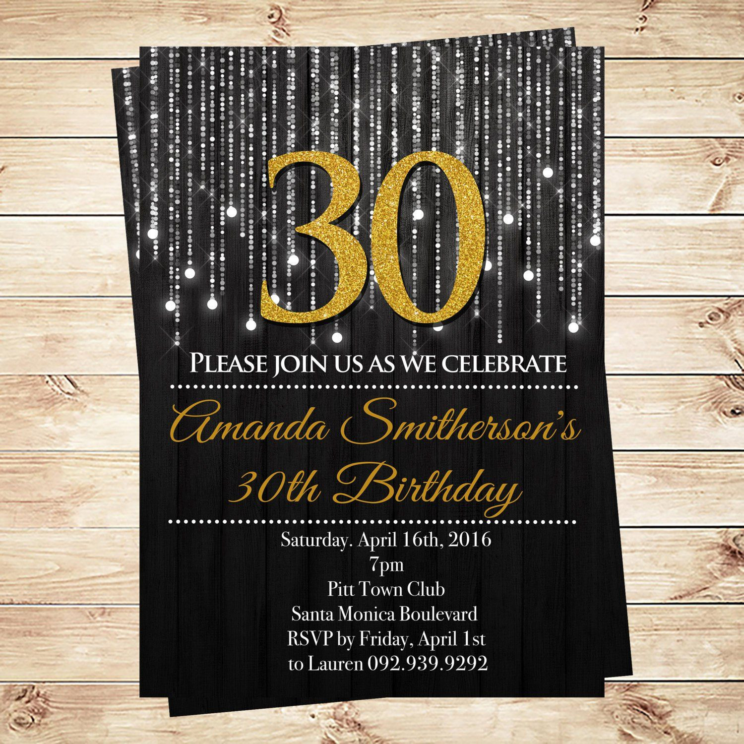 30th Birthday Invitations For Her
 30th Birthday Invitation Templates For Her • Business