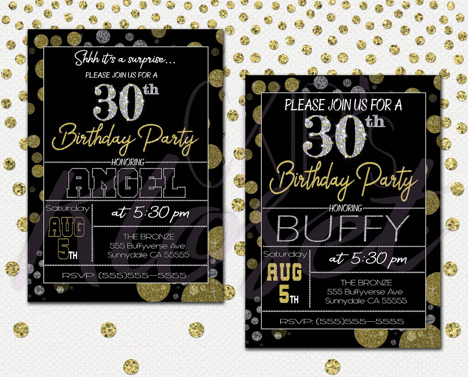 30th Birthday Invitations For Her
 Surprise 30th Birthday Invitations for Him or Her – Mens