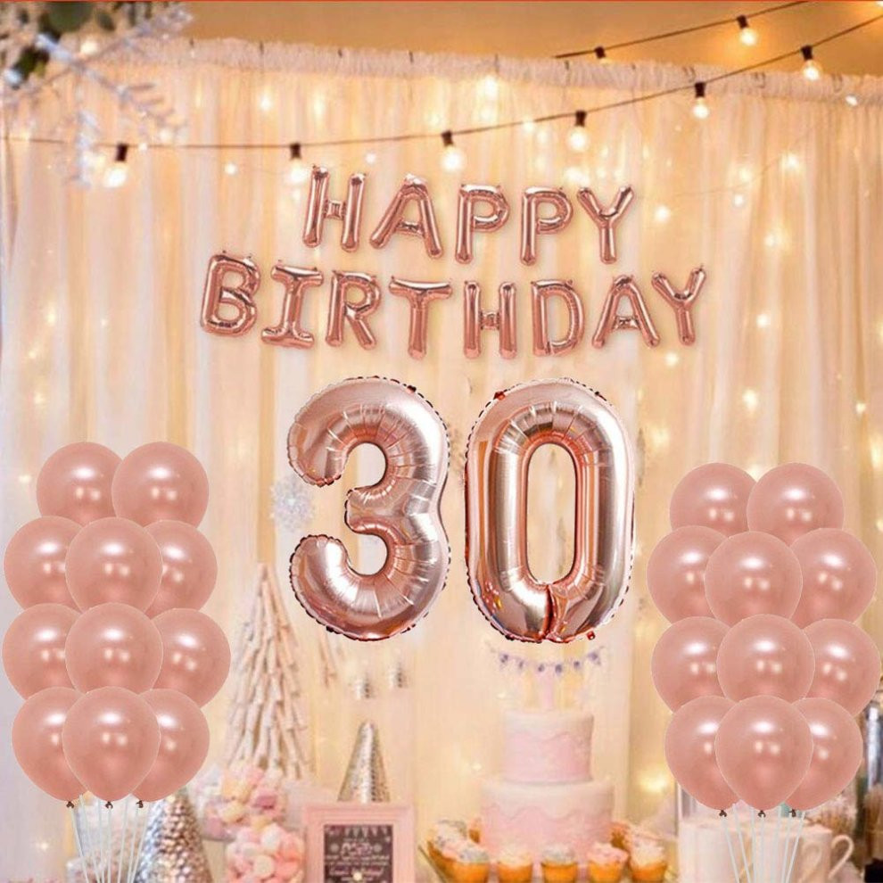 30th Birthday Party Decorations
 Yoart 30th Birthday Decorations Rose Gold Birthday Party