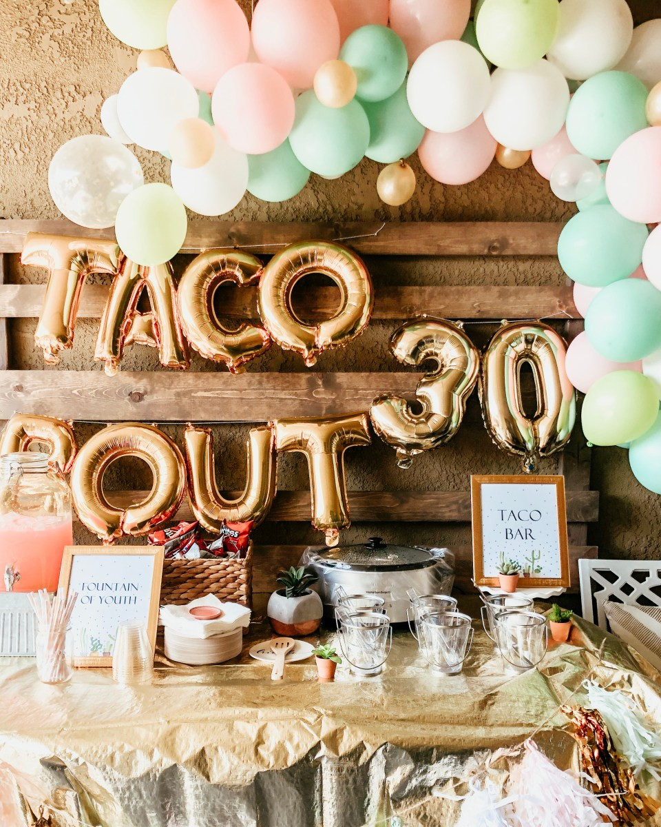 30th Birthday Party Decorations
 Taco Bout 30th Birthday Party