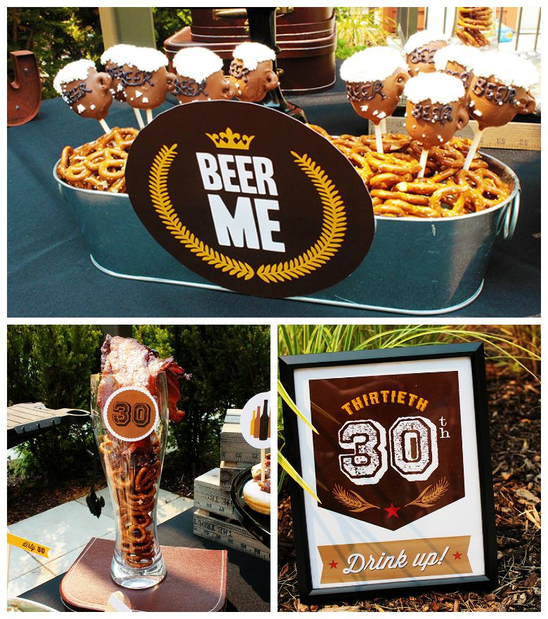 30th Birthday Party Ideas For Him
 Epic Dirty Thirty Birthday Beer Party B Lovely Events