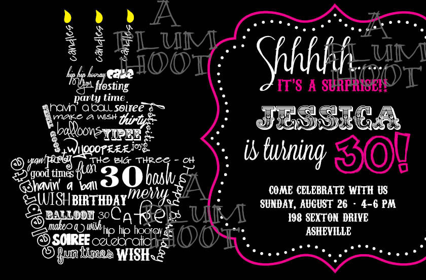 30th Birthday Party Invitation Wording
 30th Birthday Party Invitation Wording