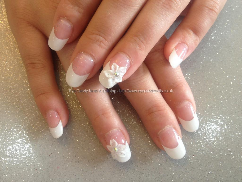 3d Wedding Nails
 Eye Candy Nails & Training Wedding nails with 3D flower