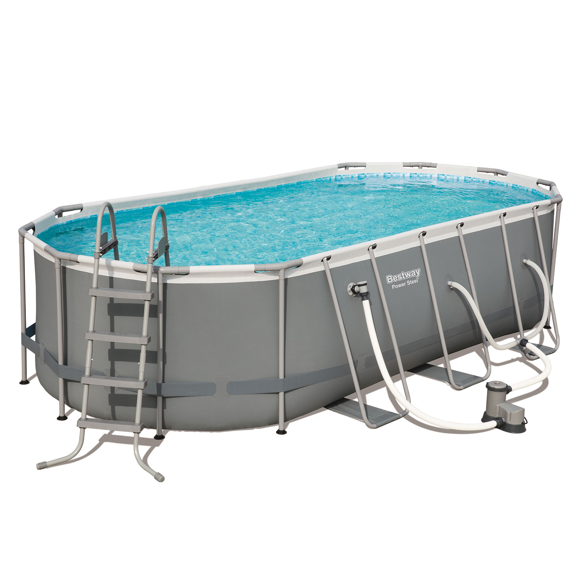 4 Ft Above Ground Pool
 Bestway Power Steel 18 x 9 x 4 Foot Ground Swimming