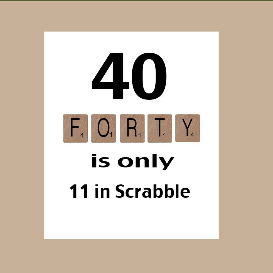 40 Birthday Quotes Funny
 40th Birthday Card 40th Birthday Milestone by DaizyBlueDesigns