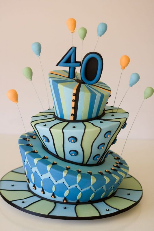 40th Birthday Cake Decorating Ideas
 Birthday Cakes