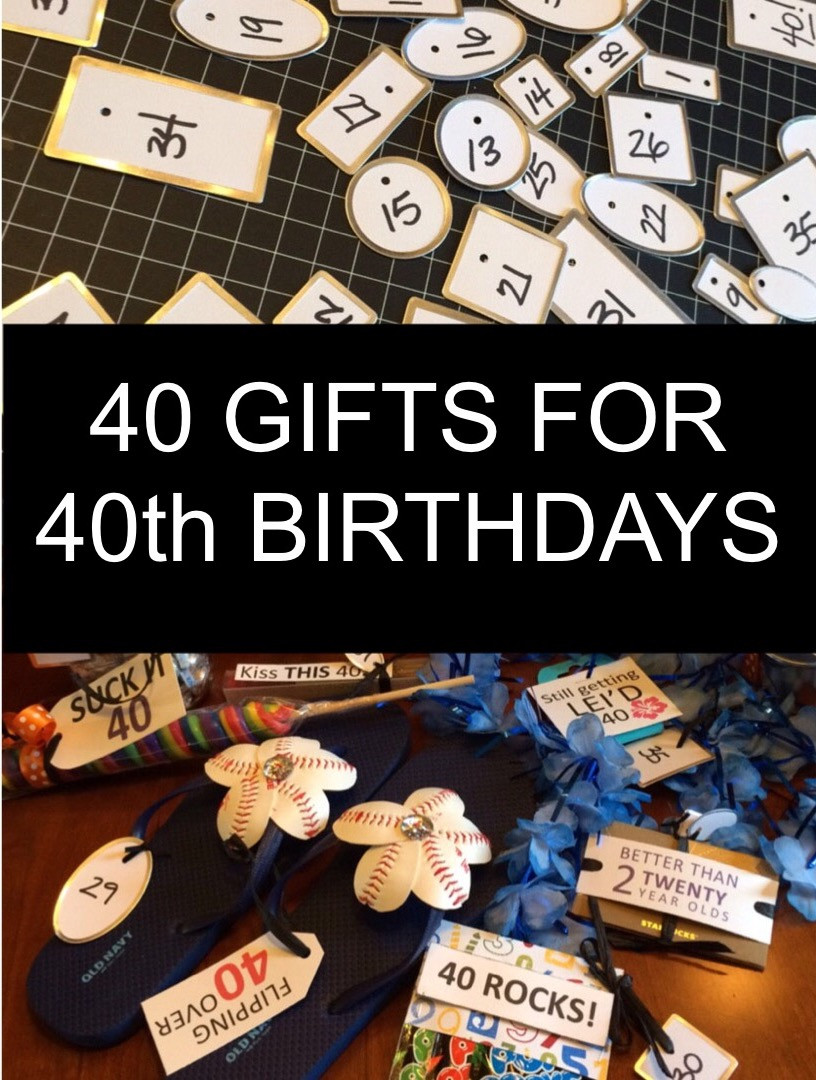 40Th Birthday Gift Ideas
 40 Gifts for 40th Birthdays Little Blue Egg