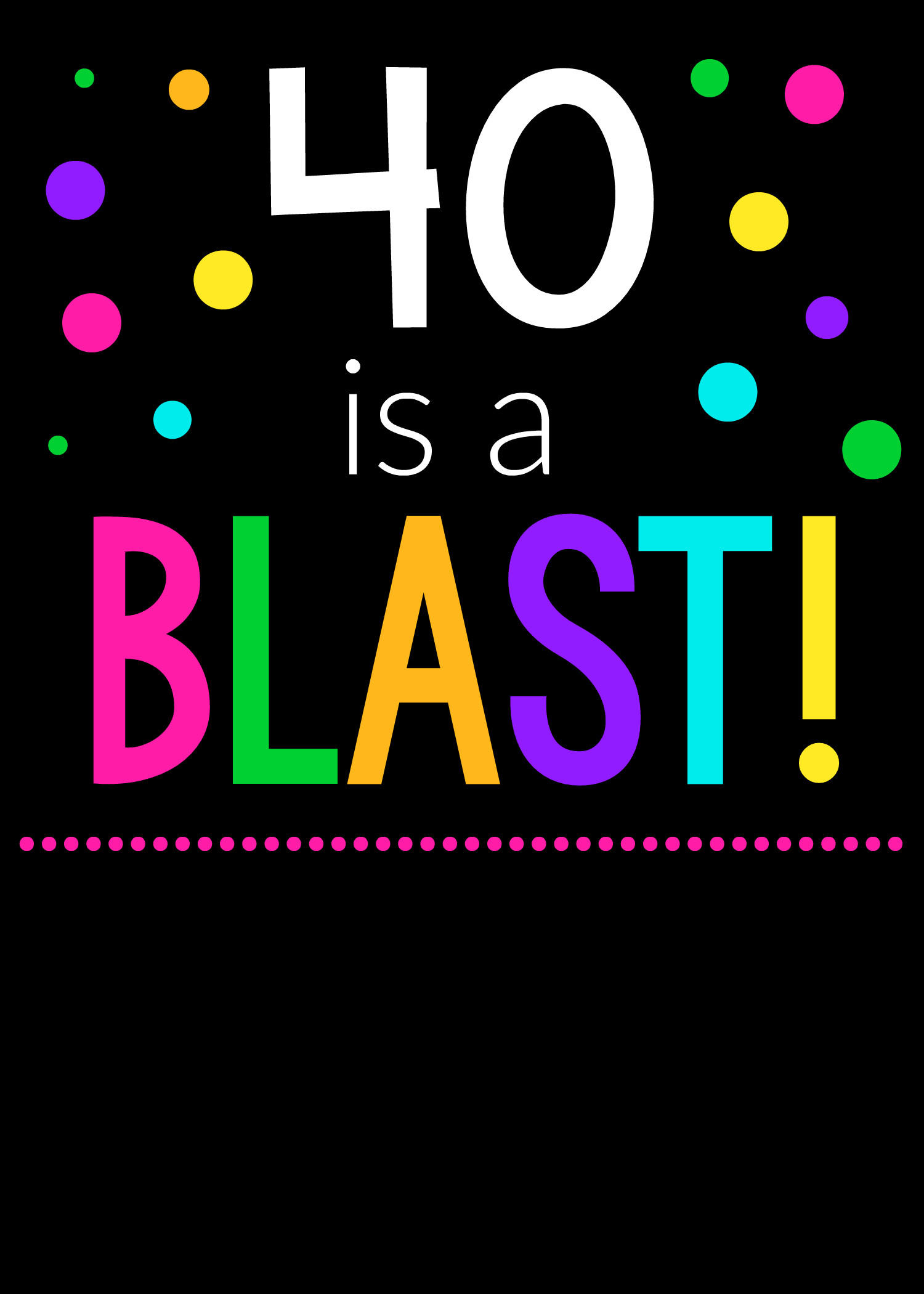 40th Birthday Invitation
 40th Birthday Party 40 is a Blast – Fun Squared