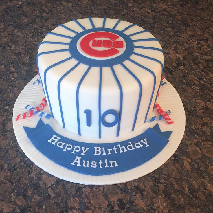 40Th Birthday Party Ideas Chicago
 Chicago Cubs Pinata cake full of coloured candy