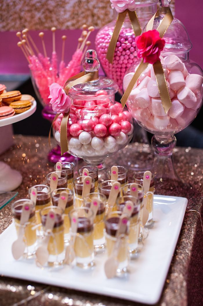 40Th Birthday Party Theme Ideas
 Kara s Party Ideas Glamorous Pink Gold 40th Birthday Party