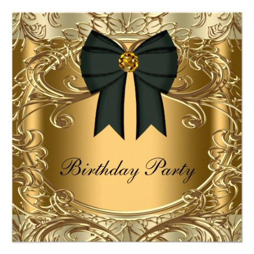 45Th Birthday Party Ideas
 Black and Gold Birthday Party Ideas