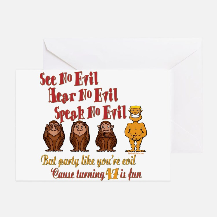 47Th Birthday Party Ideas
 Funny 47th Birthday Greeting Cards