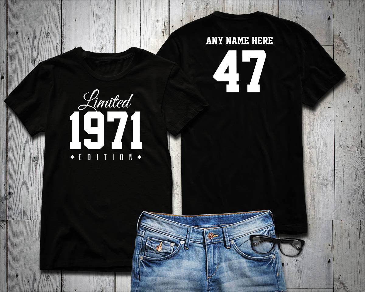 47Th Birthday Party Ideas
 1971 Limited Edition 47th Birthday Party Shirt 47 years old