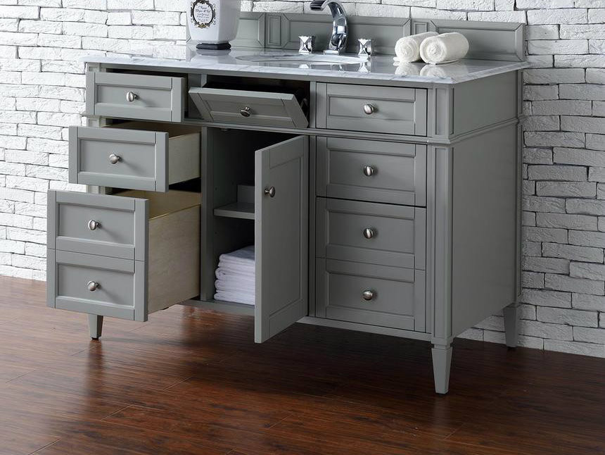 48 Inch Gray Bathroom Vanity
 James Martin Brittany Collection 48" Single Vanity Urban Gray