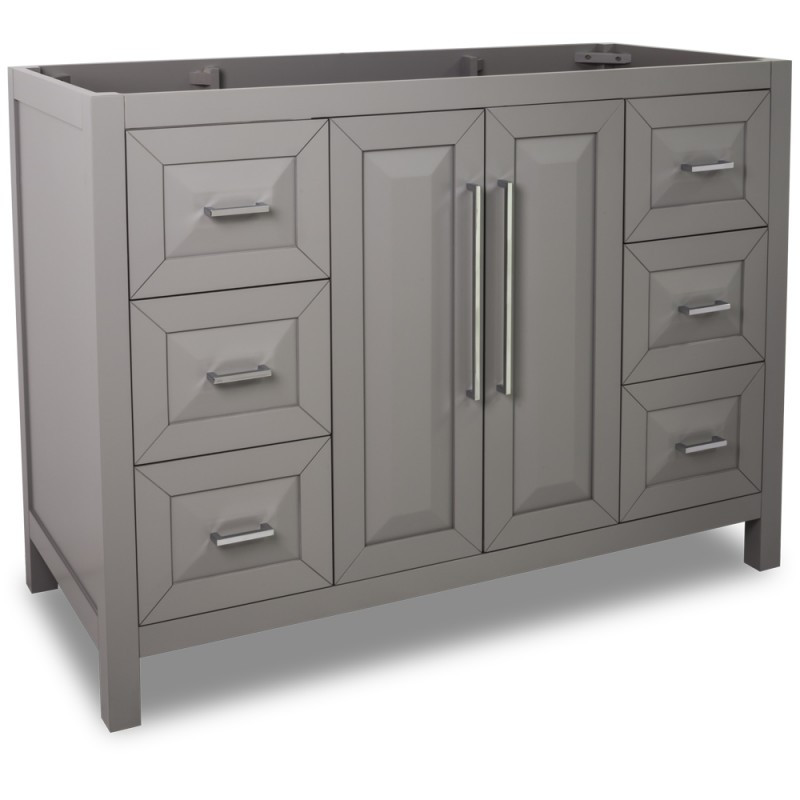 48 Inch Gray Bathroom Vanity
 47" Grey Modern Bathroom Vanity VAN100 48