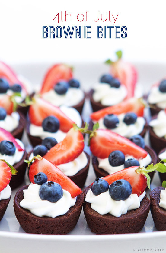 4Th Of July Brownies
 4th of July Brownie Bites