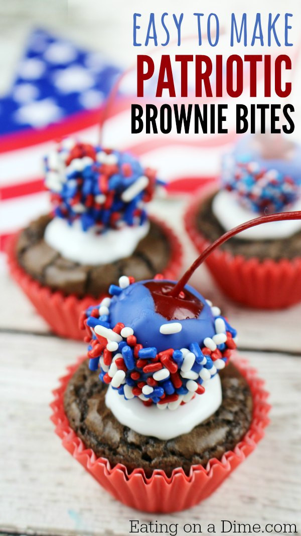 4Th Of July Brownies
 4th of July Brownies Easy Bomb Brownie Bites Eating on