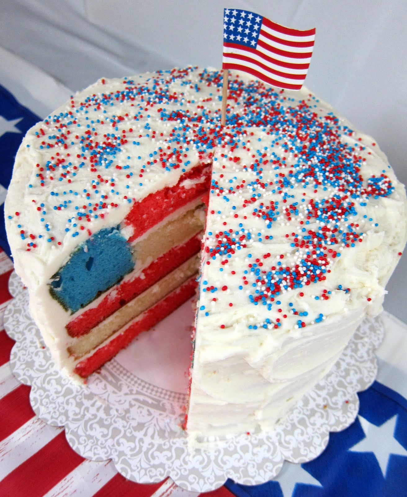 4Th Of July Cake Recipes
 4th of July Flag Cake