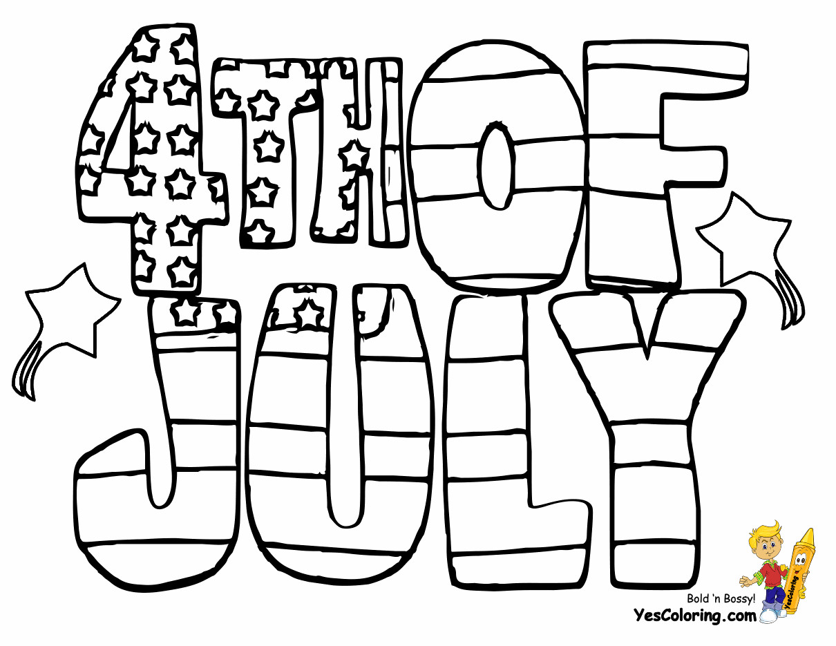 4Th Of July Coloring Pages For Kids
 Patriotic 4th of July Coloring Pages July 4th