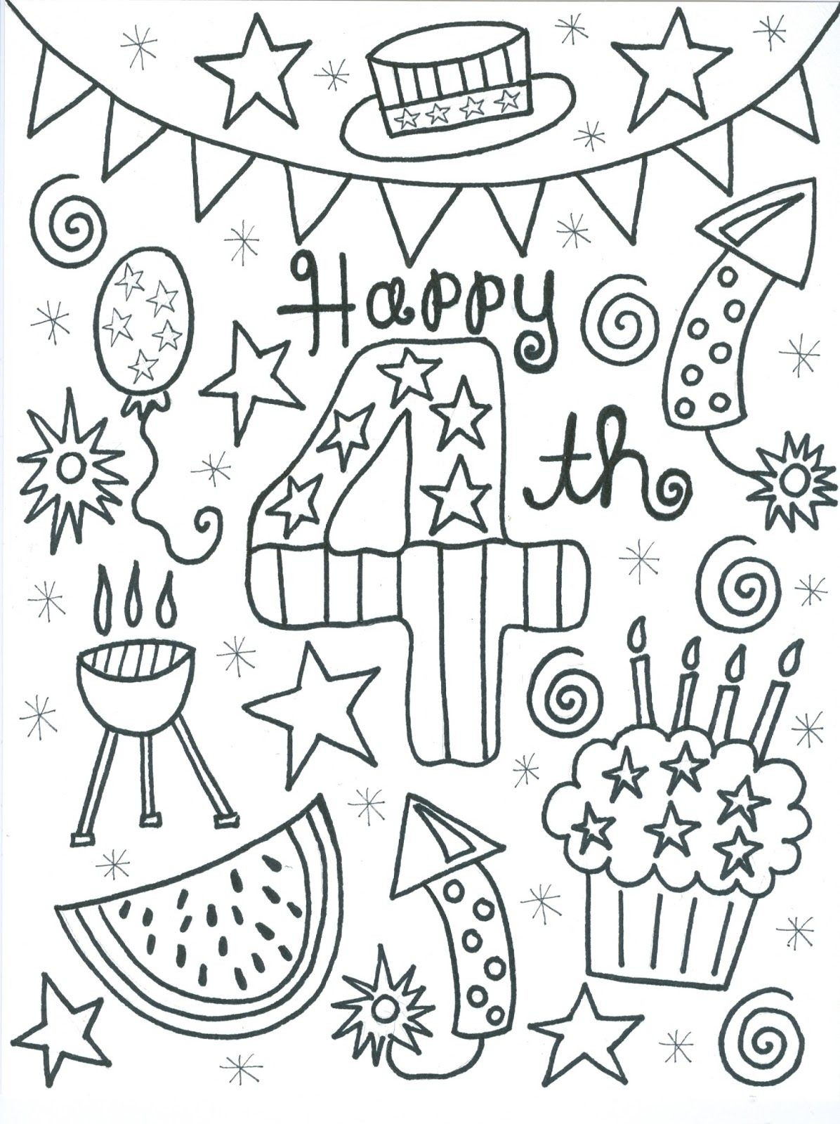 4Th Of July Coloring Pages For Kids
 Summer Series Week 4