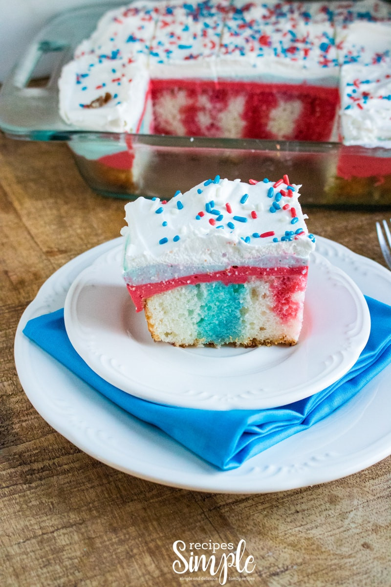 4Th Of July Poke Cake
 Firecracker 4th of July Poke Cake Recipes Simple