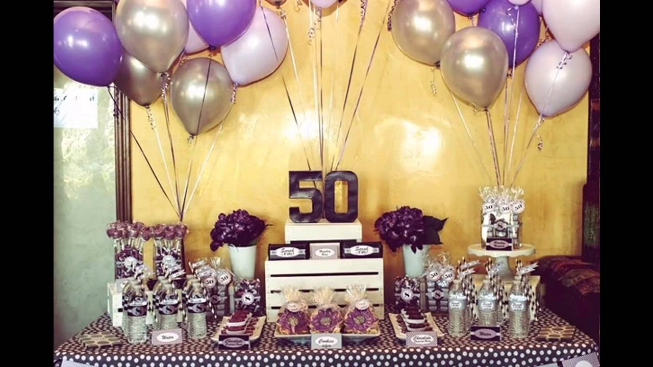 50 Birthday Decorations
 50th birthday party ideas