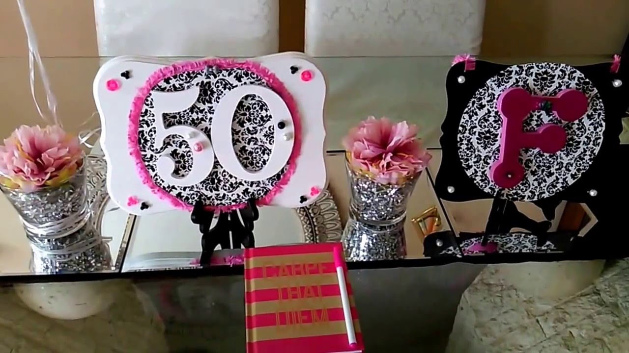 50 Birthday Decorations
 DIY 50th Birthday Decor Party Theme