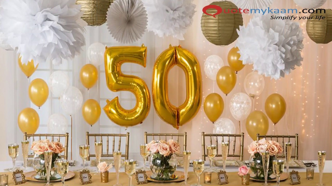 50 Birthday Decorations
 50th Birthday Celebration Ideas for a Memorable Bash
