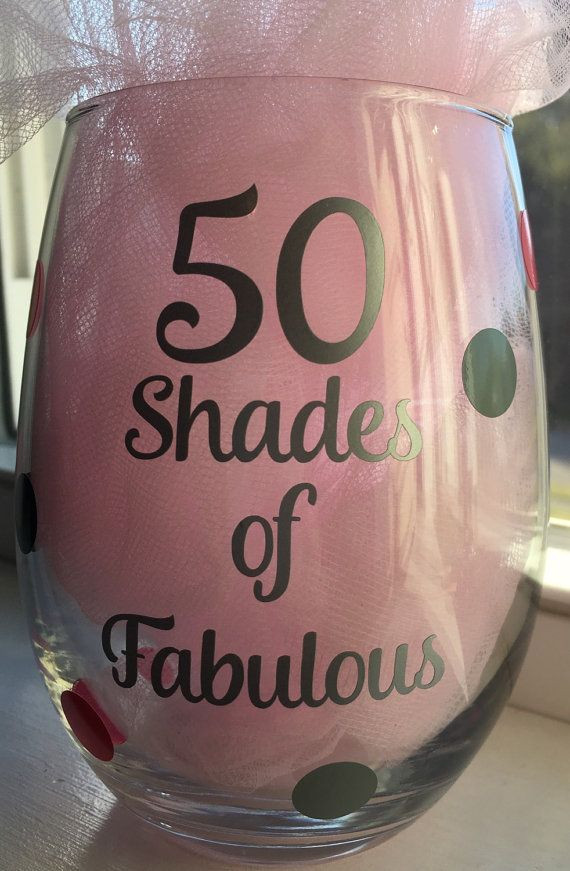 50Th Birthday Gift Ideas For Women
 50th Birthday Gift 50 Shades 50 Shades Fabulous Wine