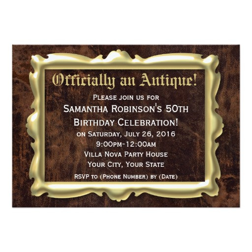 50th Birthday Party Invitation Wording
 Funny 50th Birthday Party Invitations Wording — FREE