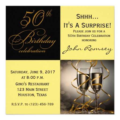 50th Birthday Party Invitation Wording
 Surprise 50th Birthday Party Invitations Wording