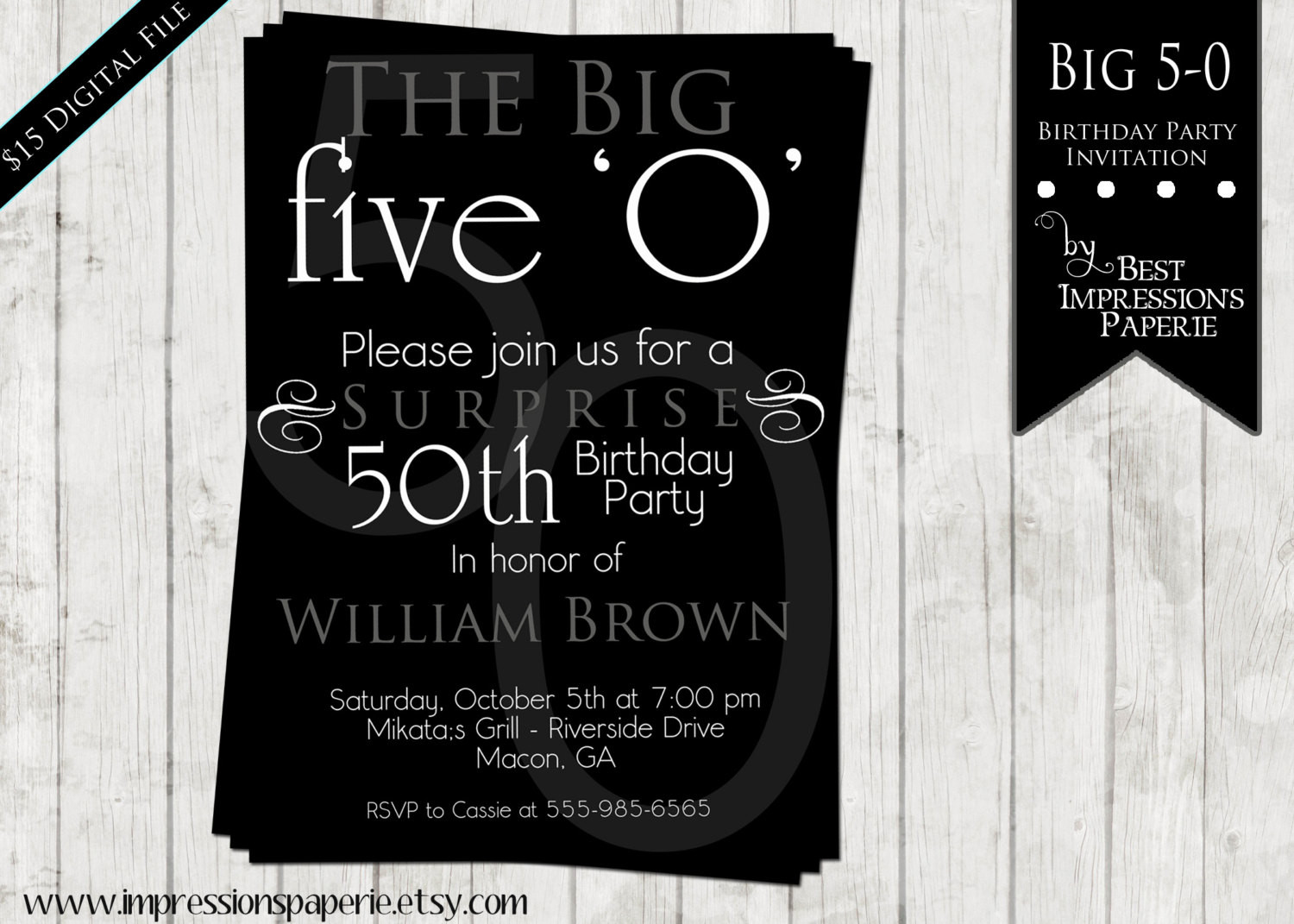 50th Birthday Party Invitation Wording
 50th Birthday Party Invitations For Men