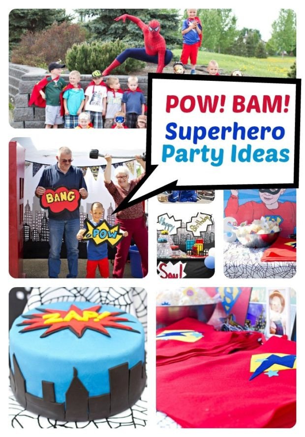 5Th Birthday Party Ideas Boy
 Superhero 5th Birthday Party