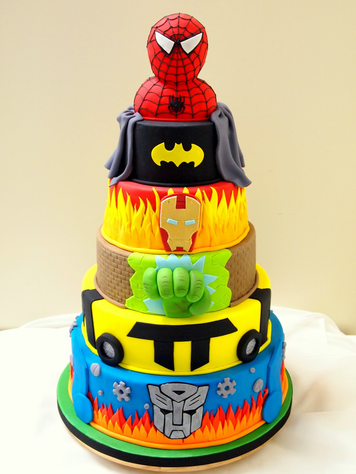 5Th Birthday Party Ideas Boy
 Sweet Bites Cakes Superhero Cake