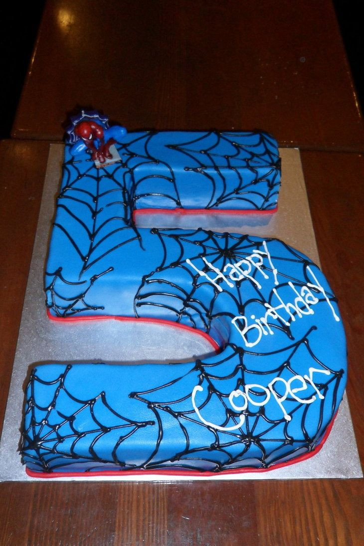 5Th Birthday Party Ideas Boy
 Image detail for spiderman 5th birthday cake by h0p