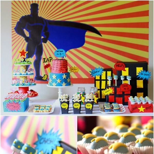 5Th Birthday Party Ideas Boy
 Boys Superhero Themed 5th Birthday Party