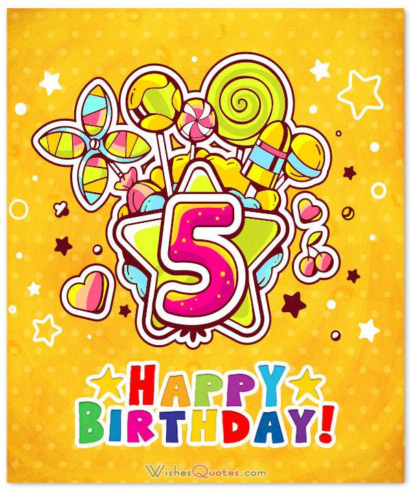 5th Birthday Quotes
 Happy 5th Birthday Wishes for 5 Year Old Boy or Girl