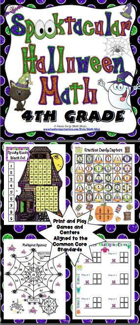 5Th Grade Halloween Party Ideas
 Halloween Math Activities 4th Grade