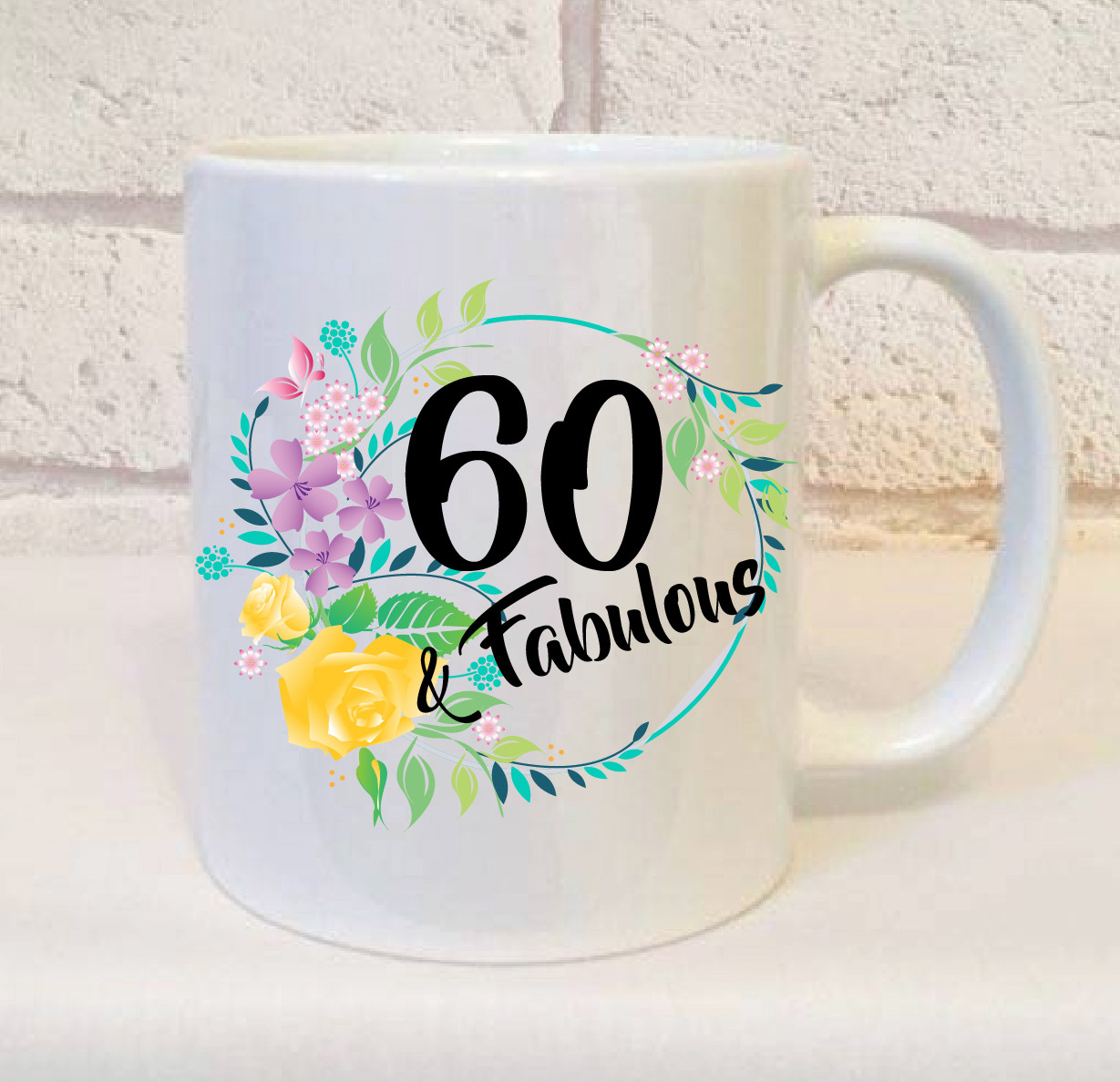 60 Birthday Gift
 60th Birthday Gift Set 60 & Fabulous Mug