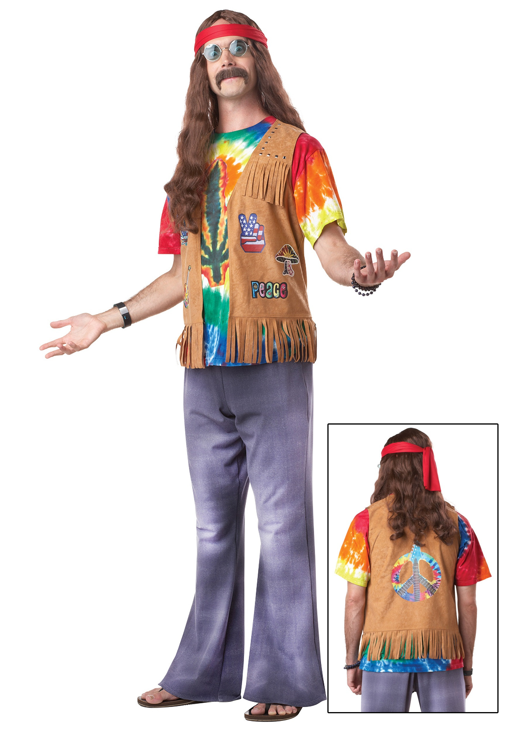 60S Costumes DIY
 Plus Size Retro Men s Hippie Costume