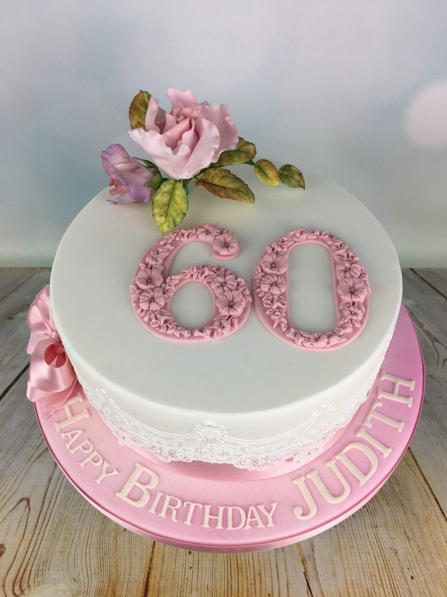 60th Birthday Cakes For Her
 Pink Roses 60th Birthday Cake Mel s Amazing Cakes