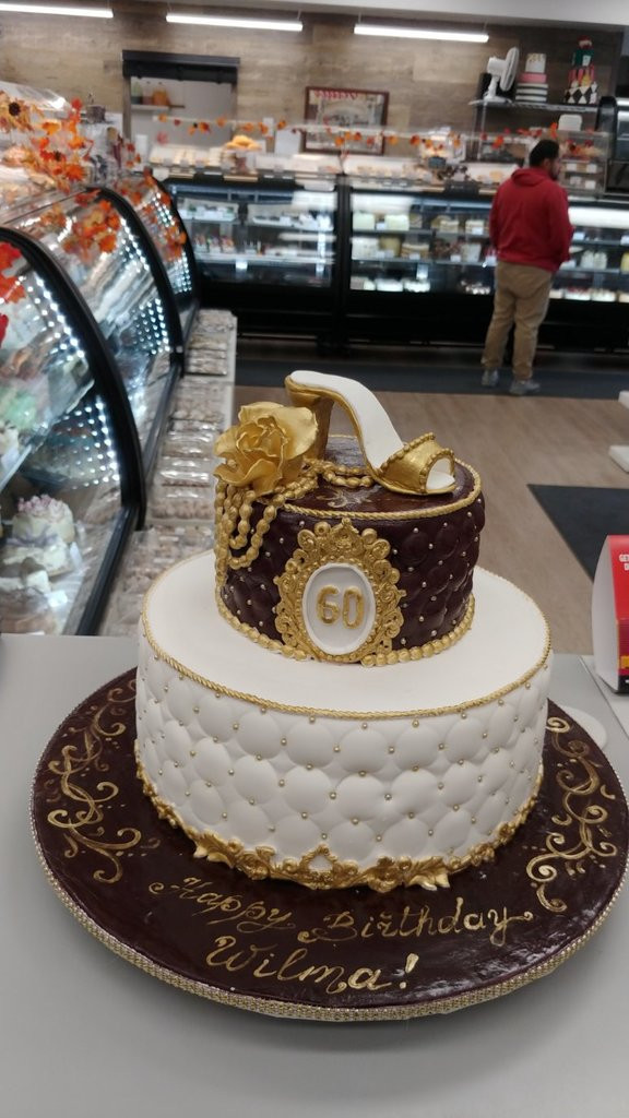 60th Birthday Cakes
 Gold Stiletto 60th Birthday Cake by Goo s Bakeshop