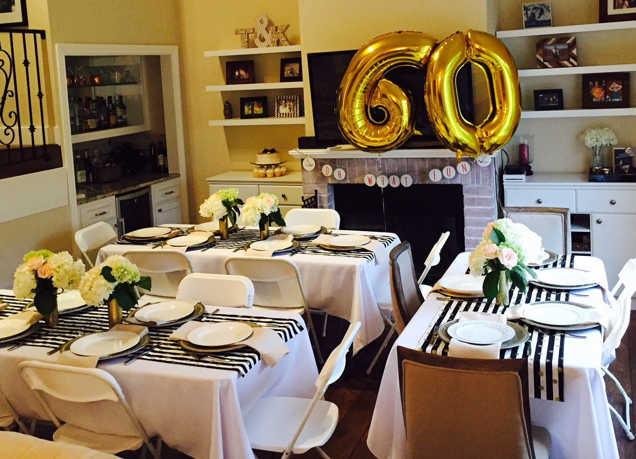 60th Birthday Decoration Ideas
 Golden Celebration 60th Birthday Party Ideas for Mom