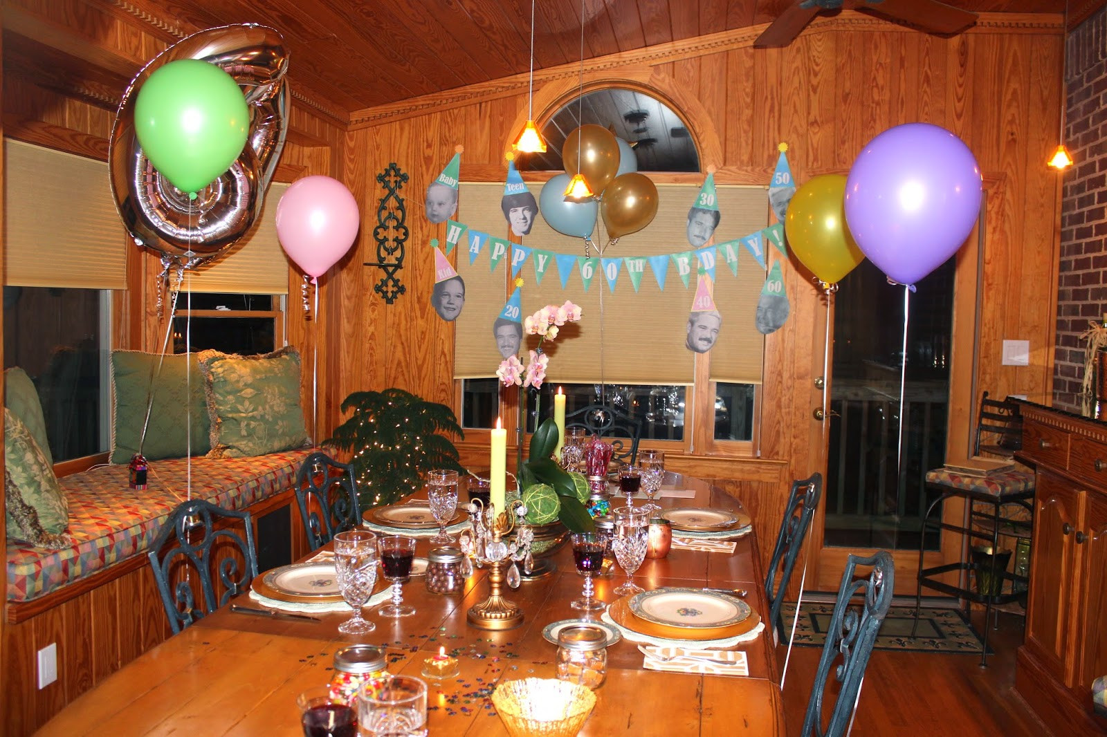 60th Birthday Decoration Ideas
 The Pink Elephant 60th birthday party ideas round 1