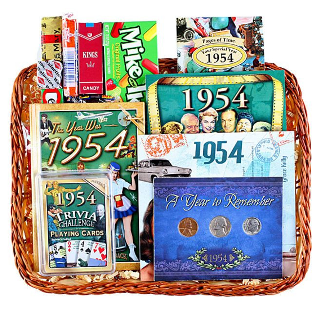 60Th Birthday Gift Basket Ideas
 52 best images about 1954 on Pinterest