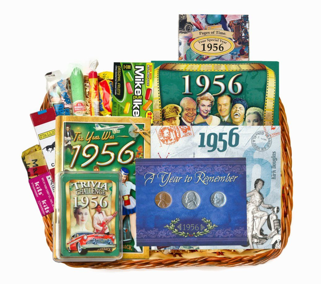 60Th Birthday Gift Basket Ideas
 Personalized 50th Anniversary Time Capsule for 1966 or