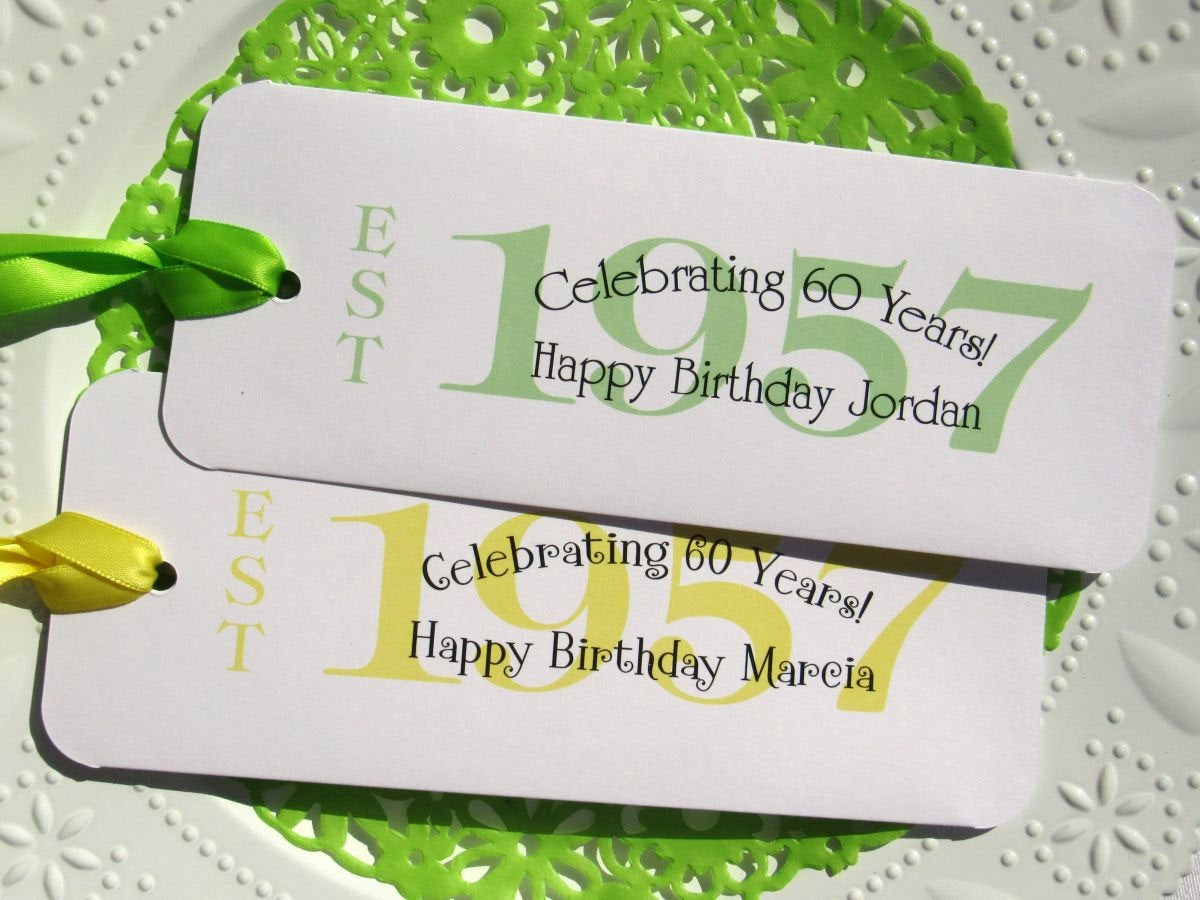 60Th Birthday Party Favor Ideas
 60th Birthday 60th Birthday Party Favors by